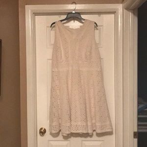 Cute Vintage cream sleeveless summer dress